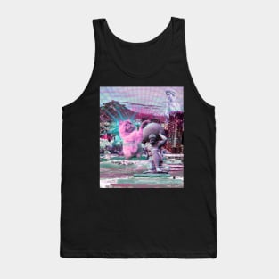 vaporwave cat #2 Tank Top